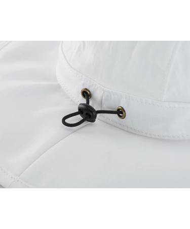 Home Prefer Men's Summer Sun Hat UPF 50+ Wide Brim Fishing Safari Hat - White - Buy Online on GoSupps.com
