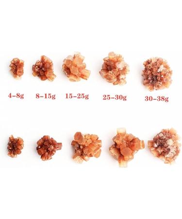 for Natural Orange Aragonite Quartz Crystal Rough Stone Cluster Nepheline SpecimenNatural Stones and Minerals Natural Luster (Color : Aragonite 35-50g Size : 5pcs) 5pcs Aragonite 35-50g - Buy Online on GoSupps.com