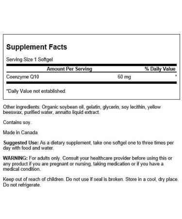Buy Swanson CoQ10 60mg - 120 Softgels | Premium Heart Health Supplement | International Shipping Available - Buy Online on GoSupps.com