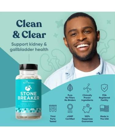 Chanca Piedra Kidney & Gallbladder Cleanse - Urinary Tract Detox - 60 Vegetarian Capsules - Buy Online on GoSupps.com