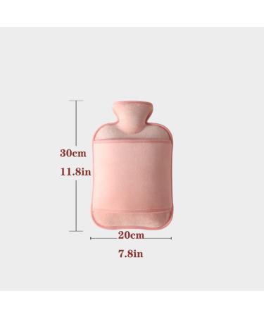 MAIES Classic Hot Water Bottle - 2L Soft Cover for Pain Relief Menstrual Cramps & Foot Warmer - Perfect Heat Therapy for Comfort - Buy Online on GoSupps.com