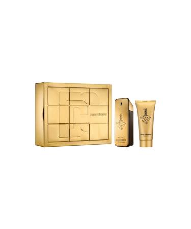Paco Rabanne RABANNE ONE MILLION FOR MEN 2 PIECE SET TIN BOX (3.4 OZ EAU DE TOILETTE SPRAY + 3.4 OZ SHOWER GEL) multi color