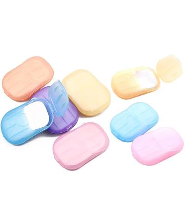 DPWOUM 800 Sheets Disposable Soap Paper 8 Boxes Hand Cleaner Fragrance Mini Color Soap Paper for school Indoor Outdoor Travel Camping Hiking