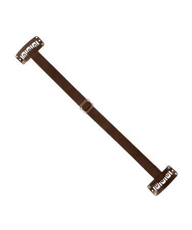 Adjustable Elastic Face Lift Belt Polyester Slimming Headbands To Minimize Double Chin And Contouring Jaw Line Brown