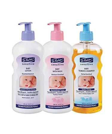 Dr. Fischer Tear-Free Baby Bath Wash - Soothes Skin Redness and Flakes, Gentle Formula for Sensitive Baby Skin - Buy Online on GoSupps.com