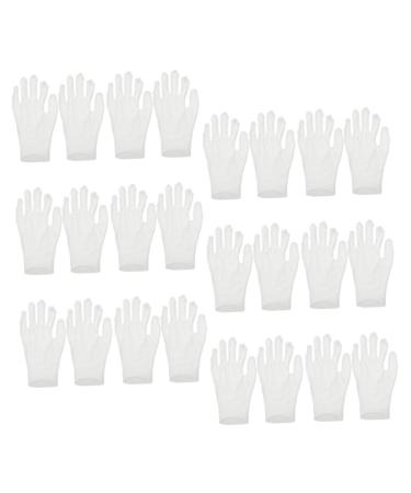FRCOLOR 12 Pairs Moisturizing Gloves Work Gloves White Cotton Gloves for Dry Hands Working Cotton Gloves Cotton Gloves for Working White Cotton Gloves for Adult Cotton Gloves for Women