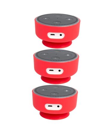 Angoily 3pcs Protective with Skin Protable Case for Red Silicone Cup Suction Redx3pcs mediumx3pcs