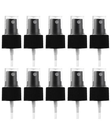 Ipetboom 20pcs Black Spray Top for Essential Oil Bottles Fine Mist Sprayer Cap Recycle and Reuse Replacement Pump Top Replacement Spray Bottle Nozzle Perfume Essential Oil Bottle