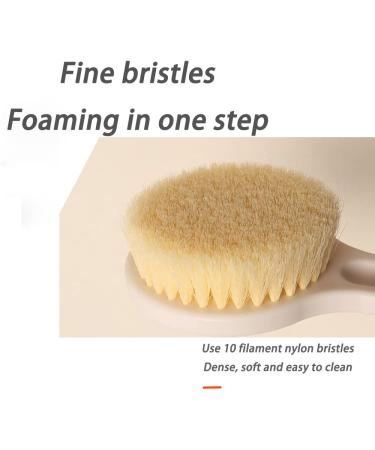 Long Handle Back Scrubber Shower Brush for Exfoliating and Skin Improvement - Cellulite Treatment and Blood Circulation - Buy Online on GoSupps.com