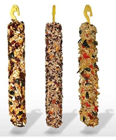 Double Pack 2x Hamster Rabbits Sticks Food SESAME SEEDS Flavor 115g Guinea Pig Rat Mouse Gerbil Rodents Animal Pet Vegetable Foods Treats Snacks with Hooks - Buy Online on GoSupps.com