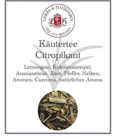Lerbs & Hagedorn Lerbs & Hagedorn Citropikant Herbal Tea | 250 g (approx. 21 liters) lemongrass coconut pineapple pieces cinnamon pink peppercorns cloves turmeric
