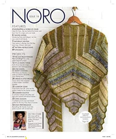 Noro Knitting Magazine 18 Spring-Summer 2021: 30 Patterns | Shop Now - Buy Online on GoSupps.com