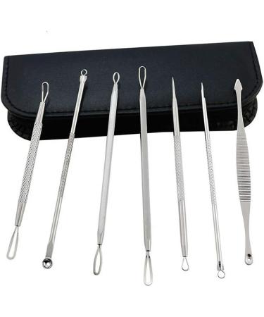 Blackhead Remover Kit LightBiz Extractor Removal Set 5Pcs Professional Stainless Steel Pimple Popper Tool Treatment for Whitehead Blemish Acne Comedone Pimple Popping - Buy Online on GoSupps.com