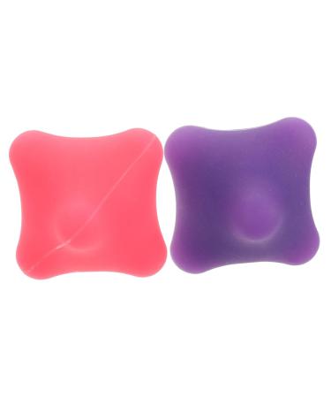 Kombiuda 2 STK HEX-Grip ball of the hand muscles Hand massage button Massage balls deep tissue acupuncture massage ball trigger point self-massage trigger silicone material.