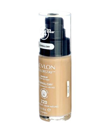 Revlon ColorStay Natural Beige 220 Makeup for Normal/Dry Skin - 1 oz (Pack of 2) - Buy Online on GoSupps.com