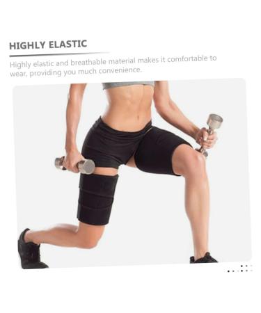LALAFINA Knee Brace - Neoprene Support Belt for Men & Women - Outdoor Knee Pads - Adjustable Thigh Brace - 81X20X0.5CM Black - Buy Online on GoSupps.com