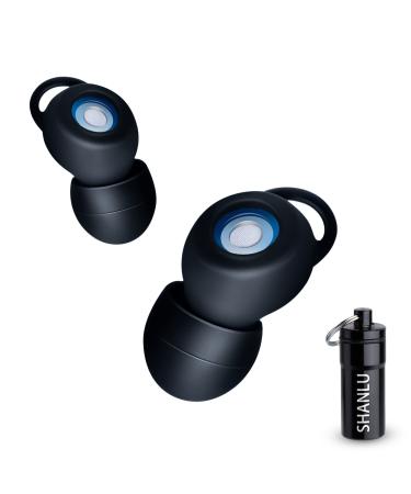 Ear Plugs for Noise Reduction-Super Soft  Reusable Hearing Protection in Flexible Silicone for Sleep  Noise Sensitivity -27dB Noise Cancelling Earplugs