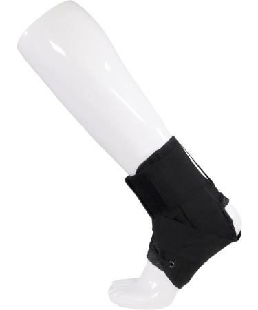 Buy OTC Ankle Stabilizer Brace - Adjustable Criss-Cross Support in Black Small | International Shipping Available - Buy Online on GoSupps.com