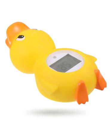 Baby Bath Thermometer Newborn Bath and Room Thermometer Baby Digital Water Thermometer Digital Water LCD Thermometer Baby Water Thermometer Gift for New Born Babies(Little Yellow Duck)
