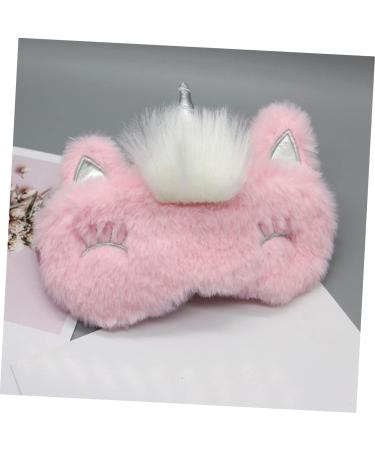 FOMIYES 4 Pcs Plush Eye Masks Sleep Masks for Women Men & Kids Comfortable Eye Covers in Pink - Buy Online on GoSupps.com