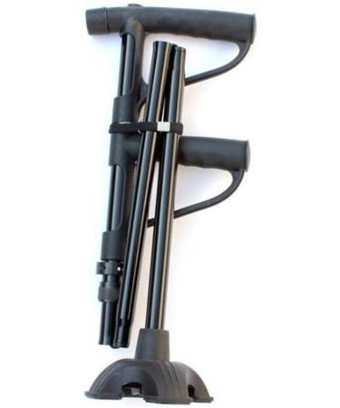 Aluminum Alloy Foldable Crutches Multifunction Double Soft Grip with LED Light Non Slip Four Feet Adjustable Hight Walking Stick Walking aids Interesting - Buy Online on GoSupps.com