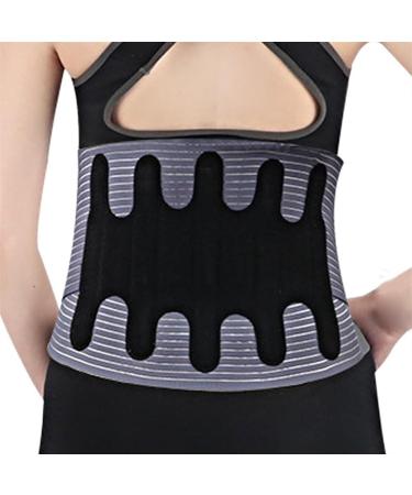 Back Brace Lumbar Support Breathable Lower Back Spine Decompression Waist Trainer Belt For Men And Women Waist Belt(Medium) Medium Black - Buy Online on GoSupps.com