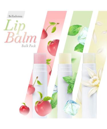 Belladonna Vanilla Lip Balm 50 Pack - Moisturizing Lip Balm with Vitamin E & Shea Butter - Customizable Packaging - Natural Ingredients | Vanilla 50 - Buy Online on GoSupps.com