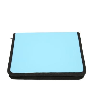 Nail Drill Bits Storage Bag Head Bag Blue for Holder for Manicure Nail Drill Bits