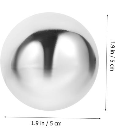 Baoding Iron Balls - Handcrafted Cotton Massage Toys for Finger Protection | Set of 1 | 5x5x5cm Silver - Buy Online on GoSupps.com