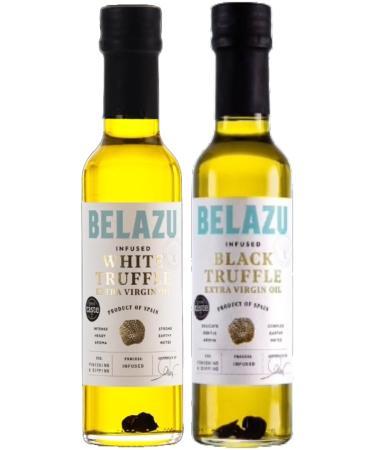 Belazu Bundle WHITE and BLACK Truffle Extra Virgin Olive Oil (2 x 250ml)