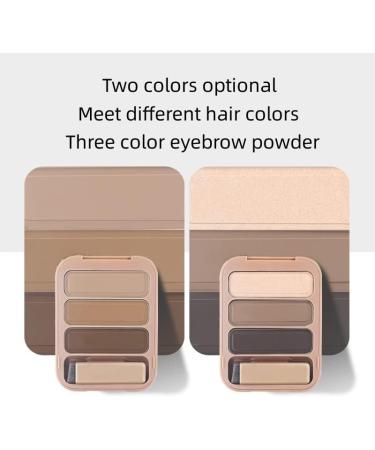 Lovelycat 3 color eyebrow powder waterproof long-lasting eyebrow powder Multi color eyebrow powder close to hair color Professional eyebrow powder (gray coffee) - Buy Online on GoSupps.com