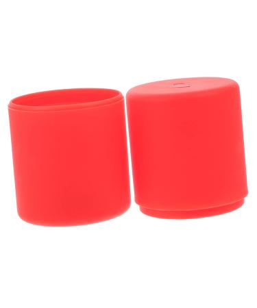 Balacoo Silicone Ice Face Roller Eye Massagers Ice Roller Holder Ice Molds for Face Ice Facial Roller Ice Face Roller for Eyes Facial Massager Beauty 11X5.5X5.5CM Red