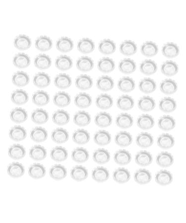 minkissy Minkissy 120 Pieces Eyelash Glue Cup Lash Glue Cups Lash Artist Supplies Glue Cup for Lashes Eyelash Glue Cup Container for Eyelash Glue Glue Cup for Eyelash Extensions Plastic Transparent