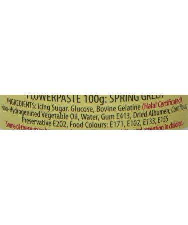 Beau Green Flowerpaste Icing 100g - Spring Green | Edible Gum Paste for Cake Decorating - Buy Online on GoSupps.com
