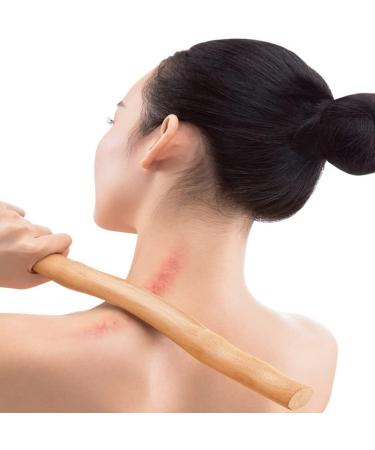 Natural Wood Guasha Massage Tools Set - 4 Piece Large Body Scraper for Back Shoulder Neck & Legs - Enhance Relaxation & Pain Relief - Buy Online on GoSupps.com