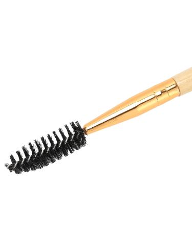 Double-Sided Eyebrow & Eyelash Brush | Premium Craftsmanship Eye Makeup Brush for Parties | Wood Color - Buy Online on GoSupps.com