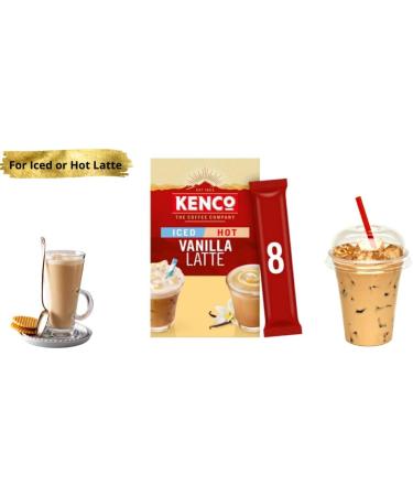 Instant Iced/Hot Coffee & Hot Chocolate Gift Box Contains 2 x Salted Caramel 2 x Vanilla Latte (32 Sachets) With 6x Hot Chocolate Sachets Marshmallow & Reusable Coffee Cup And Straw (Hot Chocolate) - Buy Online on GoSupps.com