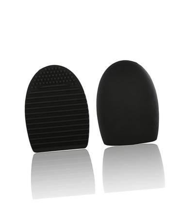 Ipetboom Makeup Brush Cleanser Makeup Sponge Cleaner Glass Nasal Spray Silicone Brush Cleaner Makeup Egg Silicone Cosmetic Brush Egg Cosmetic Clean Tools Detergent Make up Washboard Travel medium Black