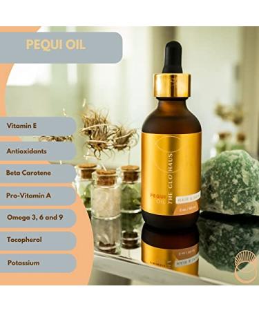 THEGLOHAUS 100% Pure Brazilian Pequi Oil for Hair & Skin - Non-GMO, Undiluted & Unfiltered - Hair Conditioner for Damaged Hair & Anti-Frizz, Skin Oil for Dry Cracked Skin & Anti-Ageing - 4 fl oz - Buy Online on GoSupps.com