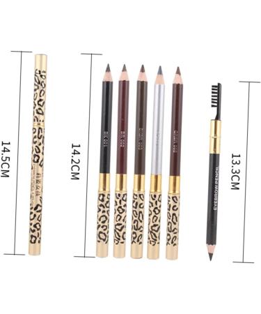 MUSISALY 2pcs Long Lasting Eyebrow Pencils Matte Eyeliner Pencil with Sharpener Eye Brow Pencils Kit Wooden - Buy Online on GoSupps.com