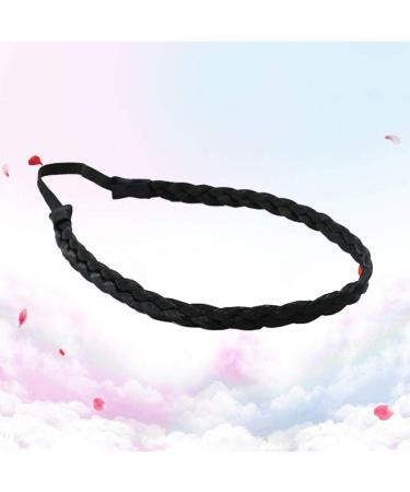 Beaupretty Women's Fashion Headbands Braided Headband Classic Chunky Wide Braids Elastic Plaited Hairpiece Decorative Hair Band Hair Accessory for Women (Black) Womens Fashion Headbands - Buy Online on GoSupps.com