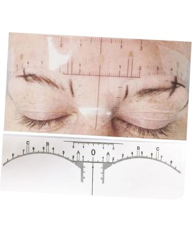 Beavorty 100pcs Disposable Eyebrow Ruler Makeup Stickers Eyebrow Shaping Stencils Eyebrow Measure Modify - Buy Online on GoSupps.com