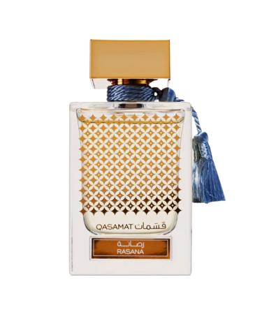 RASASI Qasamat Rasana - Eau de Parfum 65ML (2.1 OZ) Premium Arabian Perfume For Women & Men - Long-Lasting Fragrance With Notes of Bergamot Sandalwood & Amber - Elegant & Captivating Unisex Perfume