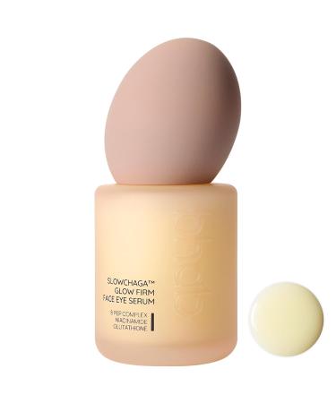 BHAB SLOWCHAGA Glow Firm Face & Eye Serum with Niacinamide Peptides & Glutathione - Lifting Firming Glass Skin Glow Deep Hydration & Barrier Support Korean Skincare 1.69 fl oz (50ml)