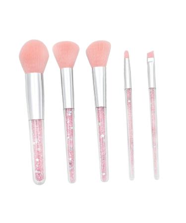 5 Set Powder Brush Face Painting Makeup Kit for Women - Diamond Blush & Eyebrow Brushes - Travel-Friendly Pink Suite - Perfect Facial Cosmetics Tool - Buy Online on GoSupps.com