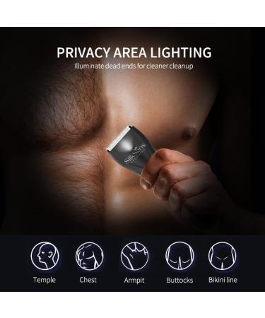 SilkSens Body Trimmer & Men's Sensitive Area Razor - Waterproof Charge Ratio Display Luminous for Comfort - Buy Online on GoSupps.com