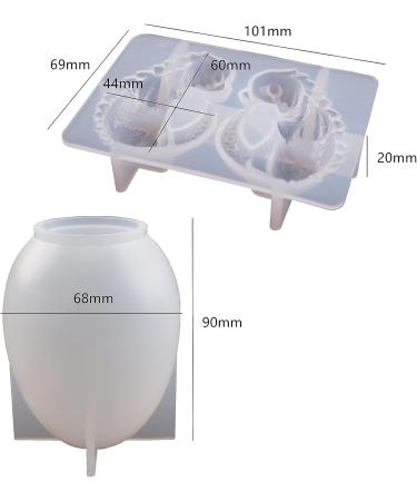 Dragon Egg Resin Mold Set - Fondant, Epoxy, Silicone Molds for Cake Decorating, Concrete, Cement, Polymer Clay - Buy Online on GoSupps.com