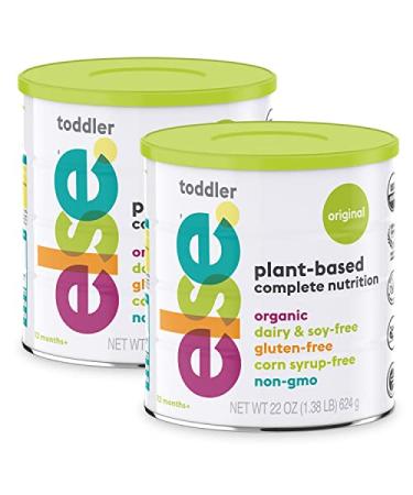 (2-Pack) Else Plant-Based Complete Nutrition Drink for Toddlers, 22 Oz., Dairy-Free, Soy-Free, Corn-Syrup Free, Gluten-Free, Non-GMO, Whole plants Ingredients, Vitamins and Minerals for 12 mo.+, Vegan, Organic 1.38 Pound (