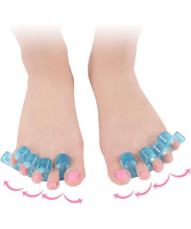 Silicone Gel Bunion Cushions & Dividers - Orthotic Shoe Pad for Toe Separation and Pain Relief - Blue - Buy Online on GoSupps.com