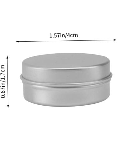 HAPINARY Box Lip Gloss Containers Cosmetic Mini Candle Round Metal Tins Small Cookie Tins Foldable Lap Desk Screw Lid Containers Jars Candle Making Tins Jars with Lid Tin Can Filling Travel - Buy Online on GoSupps.com